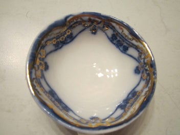 Listing 2 of 3 for Antique China Flow Blue Ladle