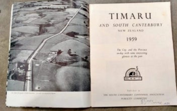 Listing 2 of 2 for Timaru & South Canterbury Centennial 1959 booklet