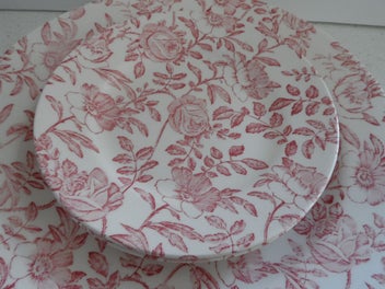 Listing 3 of 6 for CHURCHILL - ENGLAND - PINK PEONY PLATES/BOWLS