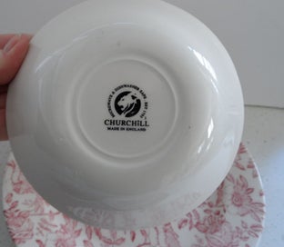 Listing 5 of 6 for CHURCHILL - ENGLAND - PINK PEONY PLATES/BOWLS