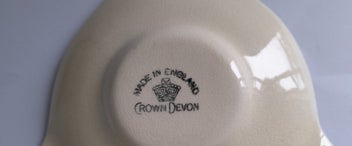 Listing 4 of 4 for Vintage Crown Devon 'Tennis' Cup and Saucer Sets C1930's