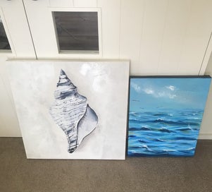 Listing 1 of 15 for NEW PAINTINGS 2x <$$$1-00 RES > Striking Suit A Seaside Home > Must Pick Up ONLY