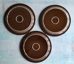 Listing 5 of 7 for 3 x Temuka Cobblestone dinner plates