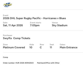 Listing 2 of 2 for Hurricanes vs blues tickets x2 11/04