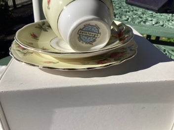 Listing 3 of 9 for Vintage Colclough bone China trio
