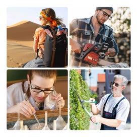 Listing 5 of 6 for 1pair Slip On Clear Side Shields for Safety Glasses, Eye Glasses Side Shields