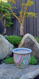 Listing 5 of 9 for EXOTIC and UNUSUAL PORCELAIN PLANT-POT *SIGNED/STAMPED on BASE