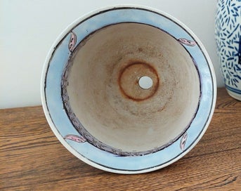 Listing 7 of 9 for EXOTIC and UNUSUAL PORCELAIN PLANT-POT *SIGNED/STAMPED on BASE