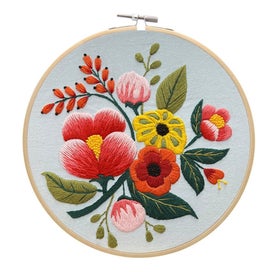 Listing 5 of 8 for Diy Embroidery Kit Floral Patterns Embroidery Needlework Set Cross Stitch Kit