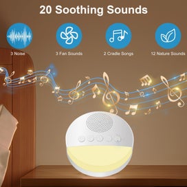Listing 3 of 6 for White Noise Machine for Sleeping, Sound Machine with Night Light, 20 Soothing
