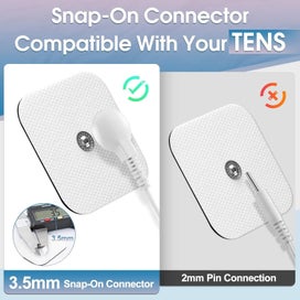 Listing 4 of 7 for TENS Unit Replacement Pads, 20PCS 3.5mm Snap Electrode Pads, Self-Adhesive El