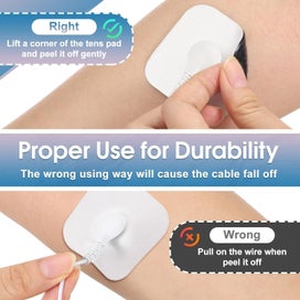 Listing 5 of 7 for TENS Unit Replacement Pads, 20PCS 3.5mm Snap Electrode Pads, Self-Adhesive El