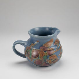 Listing 1 of 3 for Sue Hardie Mount Yule Pottery Blue Floral Jug signed