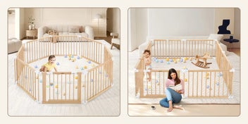 Listing 3 of 4 for Playpen Solid Timber As New