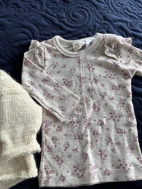 Listing 2 of 3 for 3-6 months 100% wool shirt and cardigan