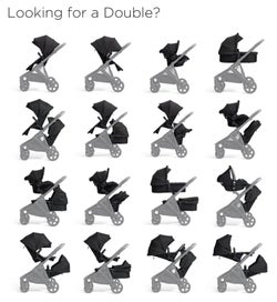 Listing 4 of 14 for Edwards and Co Olive double pram