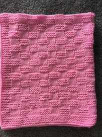 Listing 3 of 4 for Hand Knitted Bassinet / Baby Blanket