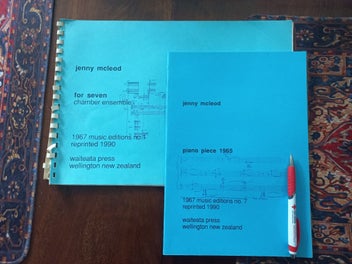 Listing 1 of 1 for NZ Composer Jenny McLeod, 2 scores, sheet music, piano, chamber