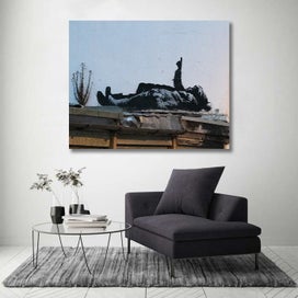 Listing 2 of 3 for Framed $1 RESERVE 1 Panel Canvas Art Print - New Banksy Art in London