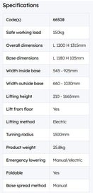 Listing 17 of 17 for Hoist - Etac Molift Smart 150 mobile hoist