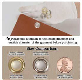 Listing 4 of 8 for Eyelet Punch Set with 500pcs of 10mm Rings 3674401