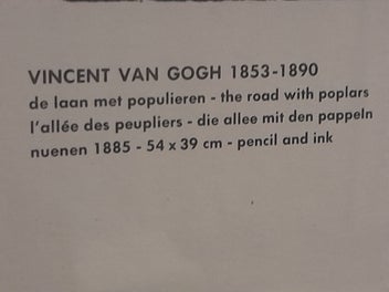 Listing 4 of 5 for Framed Rijksmuseum Van Gogh Print – Road with Poplars (1885)– Ready to Hang