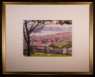 Listing 2 of 3 for Nugent Welch (1881-1970) - Wellington Harbour, 1933 Watercolour