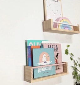Listing 1 of 6 for Book ledge shelves (x2)
