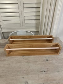 Listing 2 of 6 for Book ledge shelves (x2)