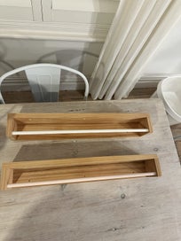 Listing 3 of 6 for Book ledge shelves (x2)