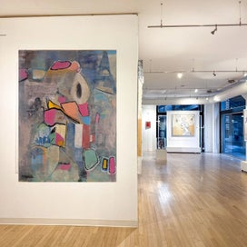 Listing 6 of 11 for ORIGINAL ACRYLIC MIXED MEDIA ABSTRACT PAINTING - Letters From Paris