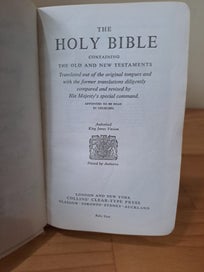 Listing 4 of 5 for Collins vintage holy bible pocket size