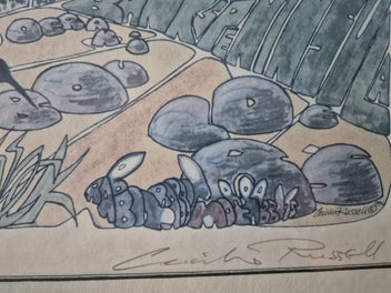 Listing 3 of 6 for Cecilia Russell Lost for words in the south signed print