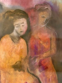 Listing 4 of 14 for 2 x John Anthony Paintings - Symbolic & Dreamy Atmospheres