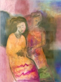 Listing 6 of 14 for 2 x John Anthony Paintings - Symbolic & Dreamy Atmospheres