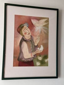 Listing 8 of 14 for 2 x John Anthony Paintings - Symbolic & Dreamy Atmospheres