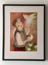 Listing 11 of 14 for 2 x John Anthony Paintings - Symbolic & Dreamy Atmospheres