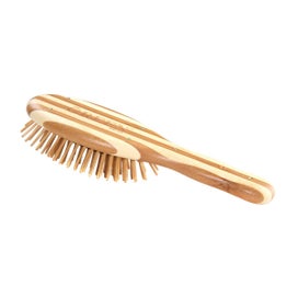 Listing 2 of 5 for Small Oval Bamboo Hairbrush - The Green Brush - Bass Brushes