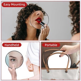 Listing 3 of 5 for Round 30X Magnifying Mirror, 3.5 Inch Magnified Mirror with 2 Suction Cups, C