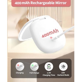 Listing 5 of 7 for Pocket Mirror with Light, 1X/10X Magnification LED Compact Travel Makeup Mirr