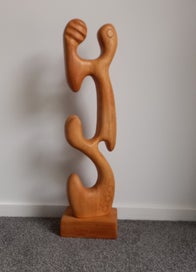 Listing 3 of 4 for Mid Century Wooden Sculpture: Zymor