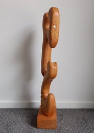 Listing 2 of 4 for Mid Century Wooden Sculpture: Zymor