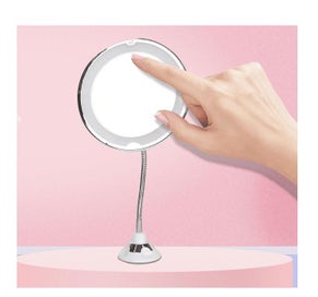 Listing 8 of 9 for Flexible 10x Magnifying Mirror with Light Settings - Makeup Mirror with Sucti