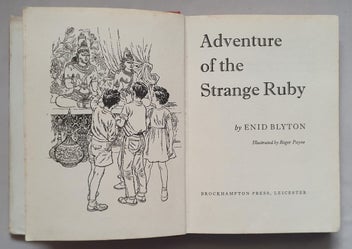 Listing 3 of 10 for Enid Blyton: ADVENTURE of the STRANGE RUBY (1960, 1st edtn, hbk with dj)
