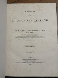 Listing 6 of 9 for Buller's Birds of New Zealand 1888 2-volume RARE