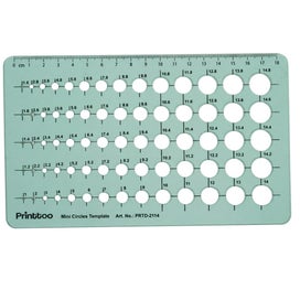 Listing 4 of 7 for Printtoo Reusable Mini Circle Template Drawing Stencil with 70 Multi-Circles