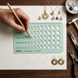 Listing 5 of 7 for Printtoo Reusable Mini Circle Template Drawing Stencil with 70 Multi-Circles