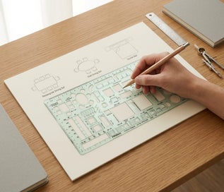 Listing 3 of 6 for Printtoo Interior Design Furniture Template Stencil for House Plan Drafting