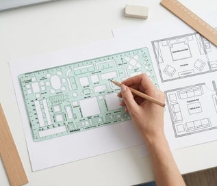 Listing 4 of 6 for Printtoo Interior Design Furniture Template Stencil for House Plan Drafting