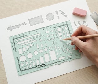 Listing 3 of 6 for Printtoo NATO Drawing Template (Map Marking Symbols),Transparent Acrylic Stencil